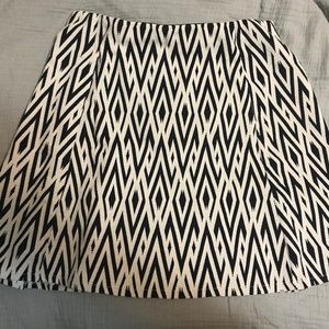 Zara Mini Skirt Large Patterned Elastic Waist